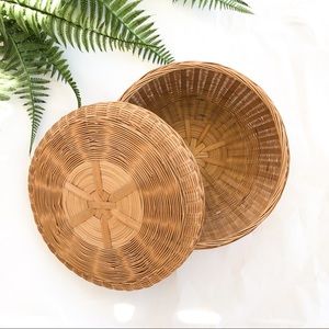 Vintage Wicker Basket Box